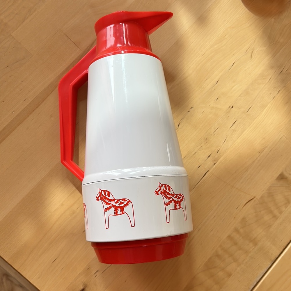 Swedish Vintage Dala Häst Insulated Coffee Pitcher